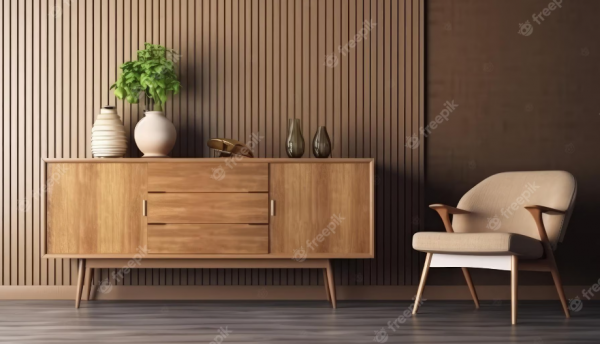 Lemari Duduk Bergaya Vintage